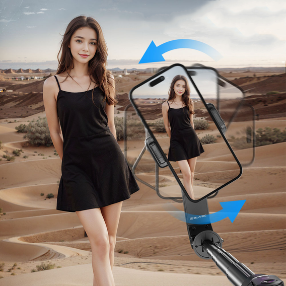 Blavec Selfie Stick Aluminium Fusion P07 s MagSafe, LED světly a dálkovým ovládáním