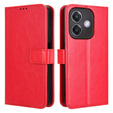 Klopové pouzdro pro Oppo A40 / Oppo A40m, Crazy Horse Wallet, červené