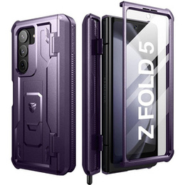 Pancéřové pouzdro pro Samsung Galaxy Z Fold 5 5G, Dexnor Full Body S-Pen Slot, fialové
