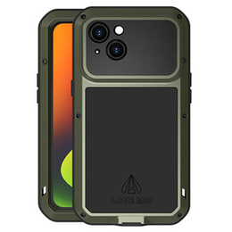 Pouzdro Love Mei pro iPhone 14, armored with glass, zelené