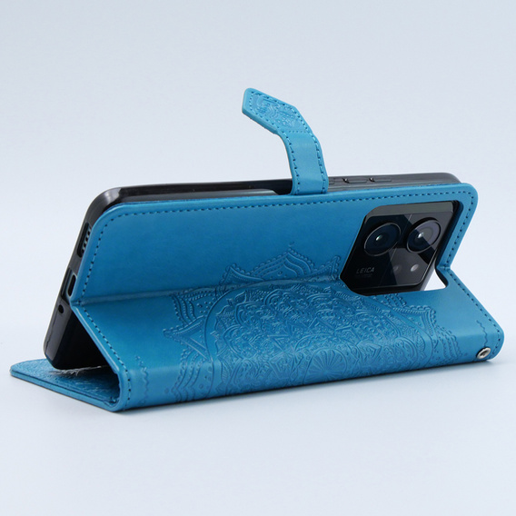 Klopové pouzdro pro Xiaomi 13T / 13T Pro, Mandala, modré