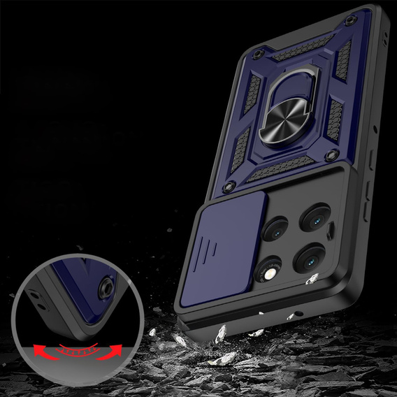 Pancéřové pouzdro pro Motorola Moto G56 5G, CamShield Slide, modré