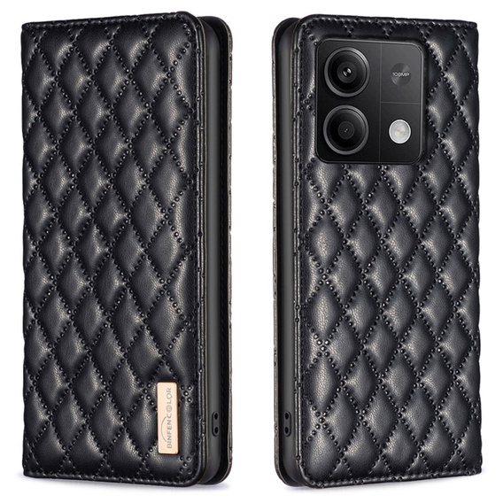 Klopové pouzdro pro Xiaomi Redmi Note 13 5G, Wallet, BINFEN COLOR, černé