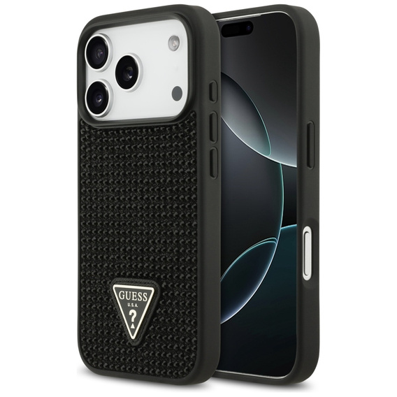 Pouzdro GUESS Rhinestone Triangle Logo pro iPhone 17 Pro