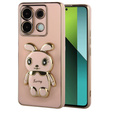 Pouzdro pro Xiaomi Redmi Note 13 Pro 5G, Rabbit, růžové + 9H tvrzené sklo