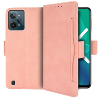 Klopové pouzdro pro Realme C31, Card Slot, růžové