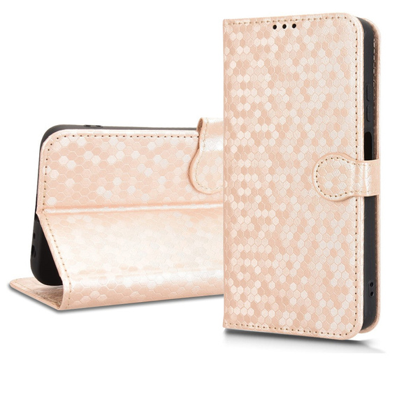 Flipové pouzdro pro T Phone 3 5G, Wallet Rhombus, zlaté