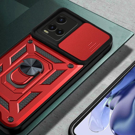 Pouzdro pro Vivo Y21/Y21s/Y33s, CamShield Slide, červené