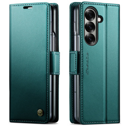 CASEME Litchi Peněženkové flipové pouzdro pro Samsung Galaxy Z Fold7 5G
