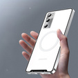 Ochranné pouzdro na fotoaparát pro Samsung Galaxy S20 FE, CamShield MagSafe, průhledná / stříbrná
