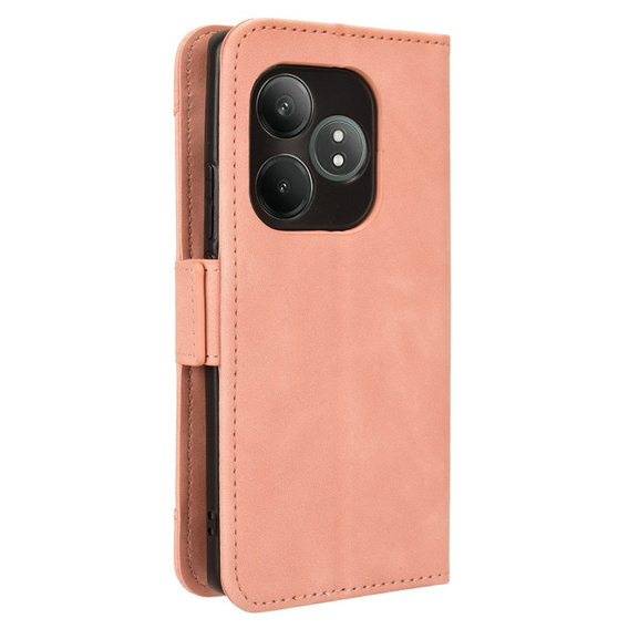 Klopové pouzdro pro Realme GT 6 / 6T, Card Slot, růžové