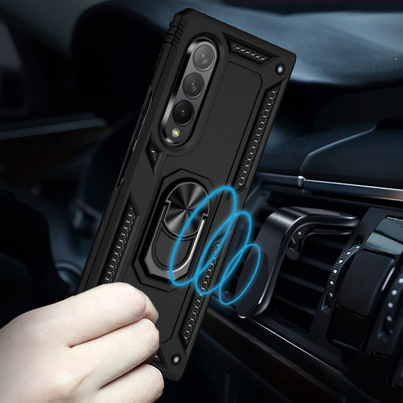 Pancéřové pouzdro pro Samsung Galaxy Z Fold3 5G, Nox Case Ring, černé