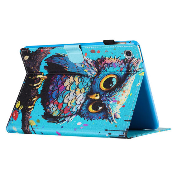 Pouzdro pro Samsung Galaxy Tab A7 Lite, s klopou, owl