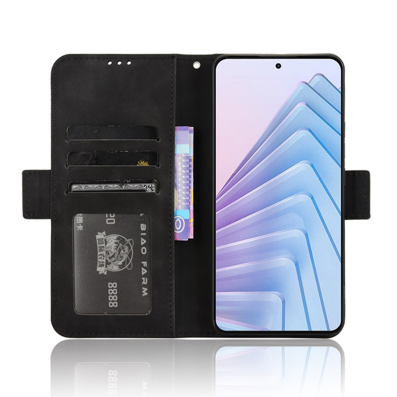Klopové pouzdro pro Xiaomi Redmi Note 14 4G, Card Slot, černé
