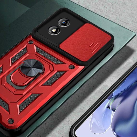 Pouzdro pro Motorola Moto E13, CamShield Slide, červené