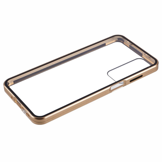 Pouzdro pro Samsung Galaxy A16, Magnetic Dual Glass, zlaté