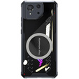 Pouzdro pro ASUS ROG Phone 8 Pro, s magnetickou fólií, transparentní / černé
