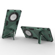Pouzdro pro Honor Magic 5 Lite, Military kickstand, zelené