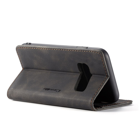 Pouzdro CASEME pro Samsung Galaxy S10 Plus, Leather Wallet Case, černé