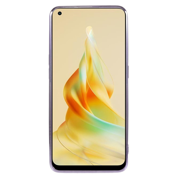 Pouzdro pro Oppo Reno8 T 4G, Glitter Flower, fialové