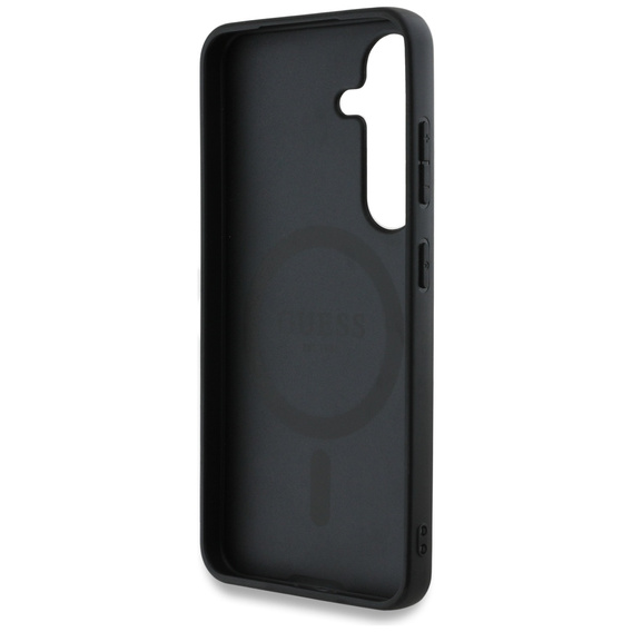 Pouzdro GUESS pro Samsung Galaxy S25, 4G Ring Classic Logo, hnědé