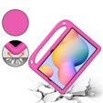 Dětské pouzdro pro Samsung Galaxy Tab S6 Lite 2022 / 2020, dětské pouzdro s rukojetí, růžové