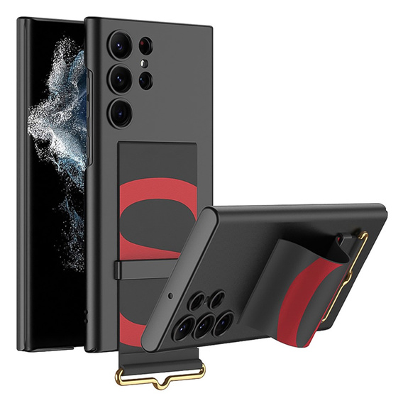 Pouzdro pro Samsung Galaxy S23 Ultra, GKK Strap Case, černé