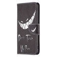 Klopové pouzdro pro Xiaomi Redmi Note 13 Pro 5G, Wallet, Don't Touch My Phone černé