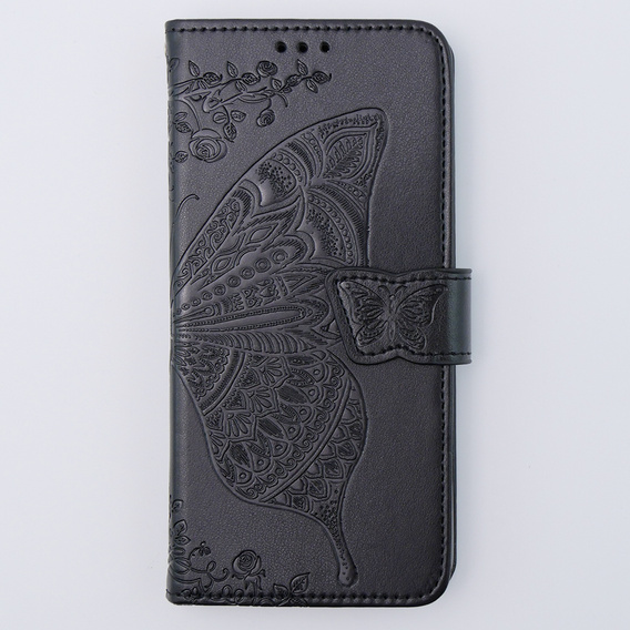 Klopové pouzdro pro Motorola Moto G54 5G, Butterfly, černé