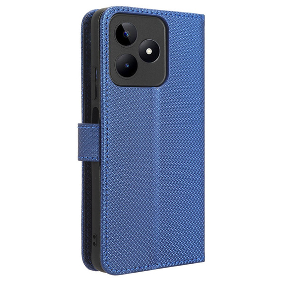 Klopové pouzdro pro Realme Note 50, Wallet Smart Magnet, modré