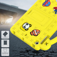 Dětské pouzdro pro iPad mini 7.9" 2019/2015/2014/2013/2012 (5/4/3/2/1 gen.), Cute Patterns, se stojánkem, žluté