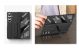 Etui do Samsung Galaxy Z Fold5 5G, z rączką, różowe