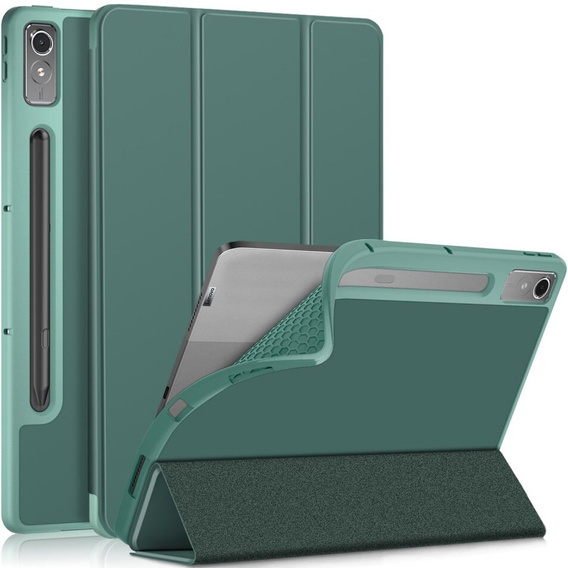 Pouzdro pro Lenovo Tab P12, Smartcase s prostorem pro stylus, zelené