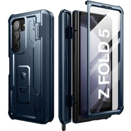Pancéřové pouzdro pro Samsung Galaxy Z Fold 5 5G, Dexnor Full Body S-Pen Slot, námořnicky modré