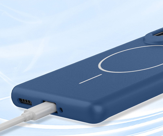 Silikonové pouzdro pro Google Pixel 10 Pro XL, pro MagSafe, modré
