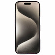 Pouzdro pro iPhone 16, Aramid Fiber MagSafe, červené