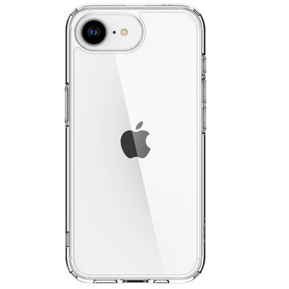 Pouzdro Spigen pro iPhone 16E, Ultra Hybrid, průhledné + 9H tvrzené sklo