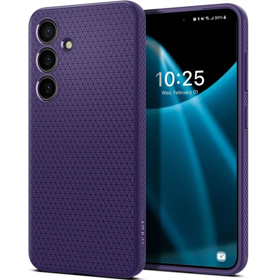 Pouzdro Spigen pro Samsung Galaxy S24, Liquid Air, fialové + 9H tvrzené sklo