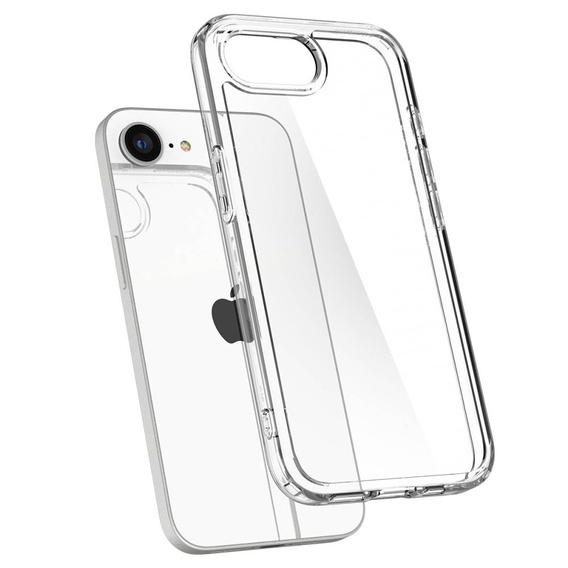 Pouzdro Spigen pro iPhone 16E, Ultra Hybrid, průhledné + 9H tvrzené sklo