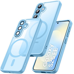Matné pouzdro pro iPhone 17, pro MagSafe, průsvitně modré