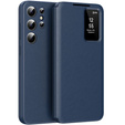 Flipové pouzdro pro Samsung Galaxy S23 Ultra, Smart View Wallet, modré