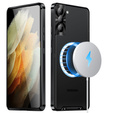 Ochranné pouzdro na fotoaparát pro Samsung Galaxy S21 FE 5G, CamShield MagSafe, transparentní / černé