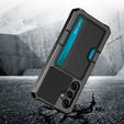 Pouzdro pro Samsung Galaxy A55 5G, Card Holder Kickstand, černé