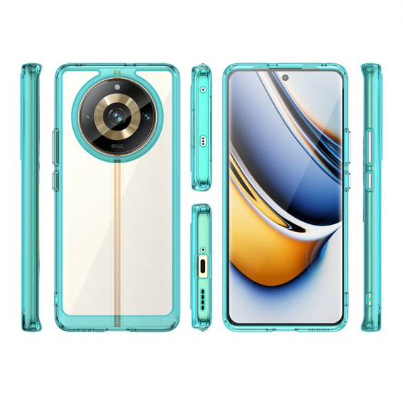 Pouzdro pro Realme 11 Pro 5G / 11 Pro+ 5G, Fusion Hybrid, transparentní / modré