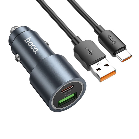 Autonabíječka Hoco Z60 USB-A + USB-C 48 W s kabelem