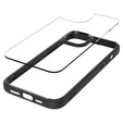 Pouzdro Spigen pro iPhone 15, Ultra Hybrid, černé + 9H tvrzené sklo