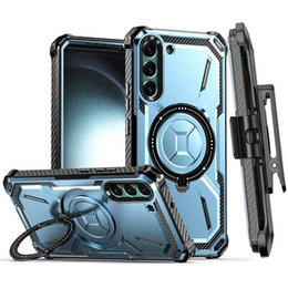 Pouzdro pro Samsung Galaxy S23 Plus, Heavy Duty Ring Belt Clip, modré