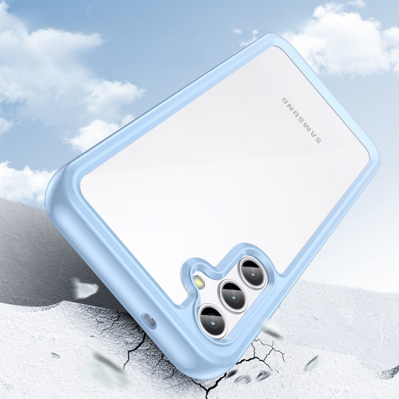 Pouzdro pro Samsung Galaxy A14 4G/5G, Fusion Hybrid, transparentní / modré
