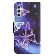 Klopové pouzdro pro Samsung Galaxy M15 5G, Wallet, Sparkling Butterflies