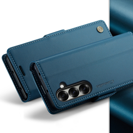 CASEME Litchi Wallet flipové pouzdro pro Samsung Galaxy Z Fold7 5G